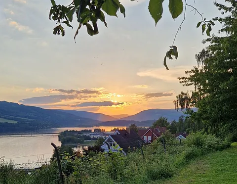 Solnedgang i Lillehammer