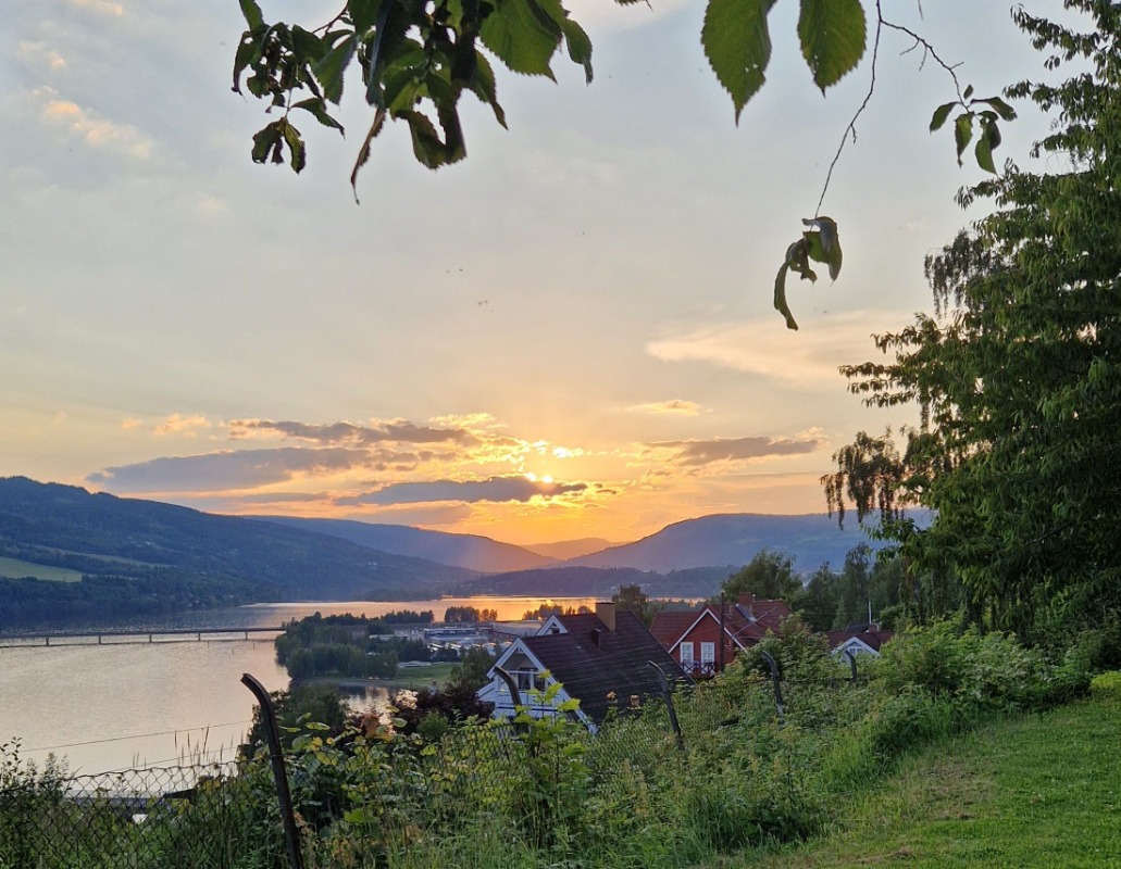 Solnedgang i Lillehammer